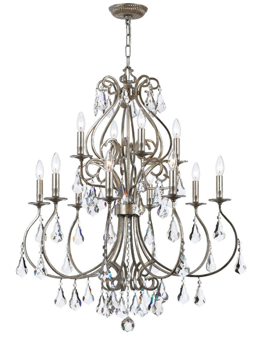 Crystorama 5017-OS-CL-MWP Ashton 12 Light Chandelier Olde Silver Main Image.jpg