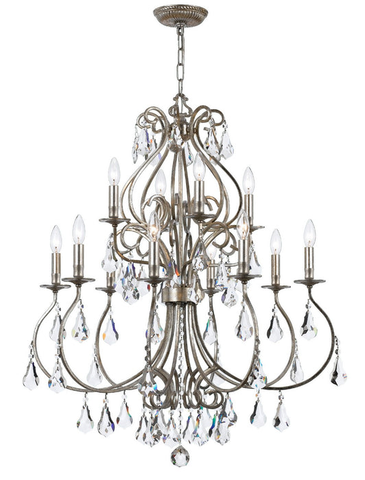 Crystorama 5017-OS-CL-MWP Ashton 12 Light Chandelier Olde Silver Main Image.jpg