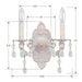 Crystorama 5022-AW-CL-S Paris Market Two Light Wall Sconce Antique White Alternate Image.jpg
