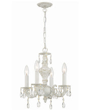 Crystorama 5024-AW-CL-S Paris Market Four Light Mini Chandelier Antique White Main Image.jpg