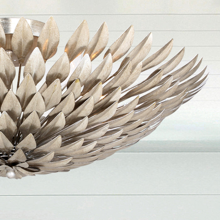 Crystorama 507-SA Broche Six Light Flush Mount Antique Silver Alternate Image 2.jpg