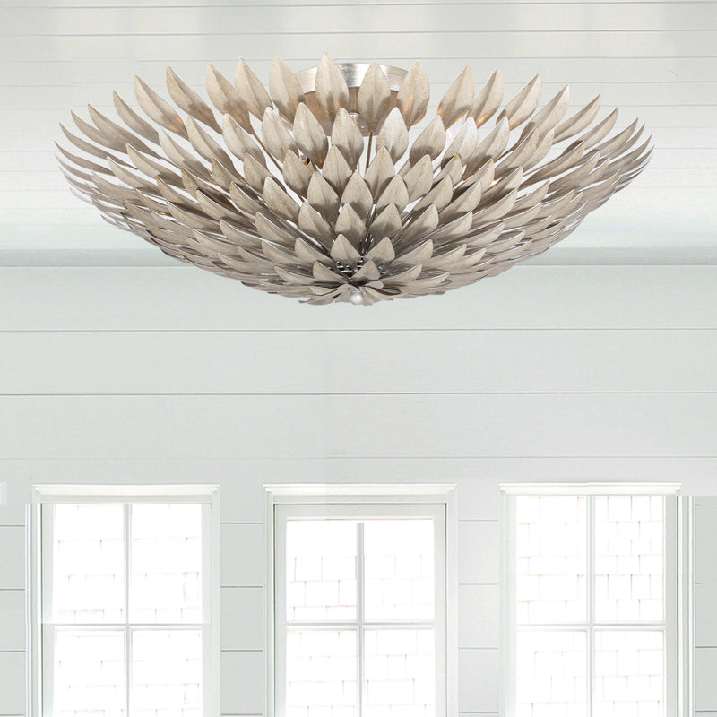 Crystorama 507-SA Broche Six Light Flush Mount Antique Silver Alternate Image 4.jpg