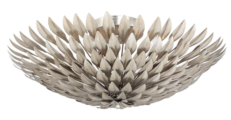 Crystorama 507-SA Broche Six Light Flush Mount Antique Silver Main Image.jpg