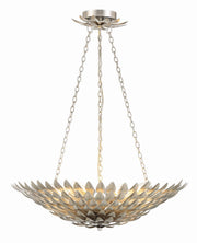 Crystorama 517-SA Broche Six Light Chandelier Antique Silver Main Image.jpg