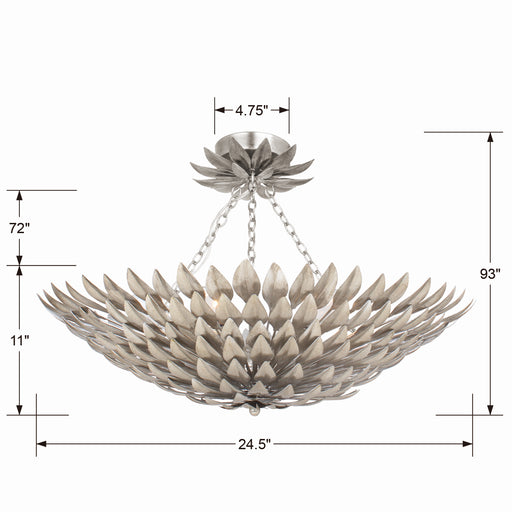 Crystorama 517-SA_CEILING Broche Six Light Semi Flush Mount Antique Silver Alternate Image.jpg