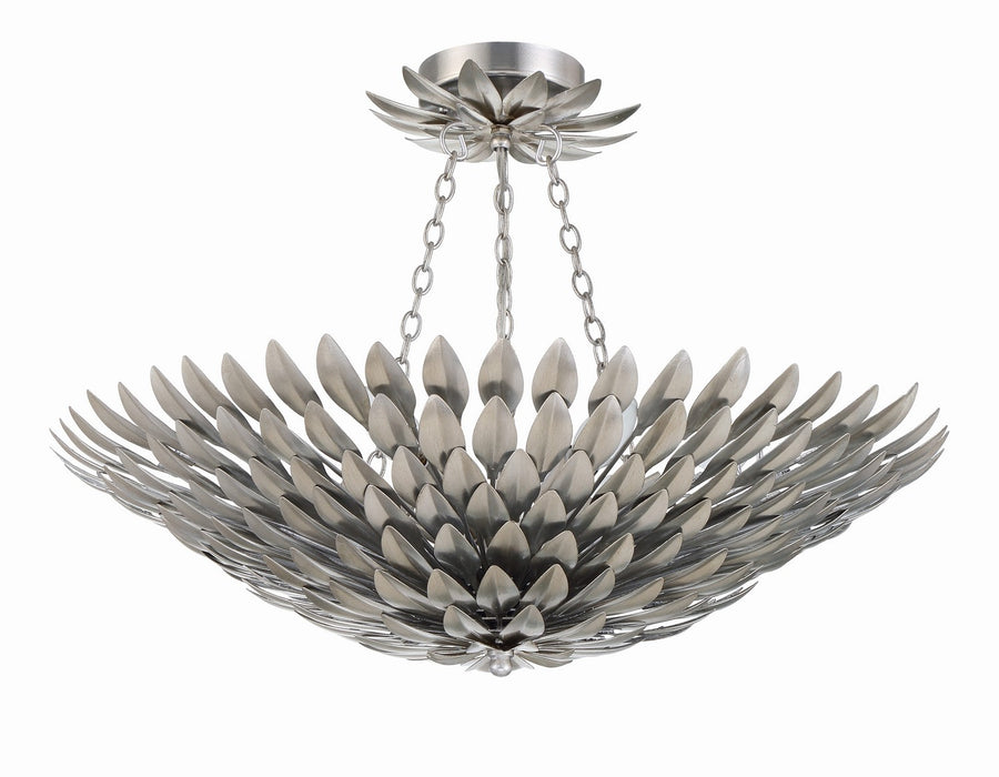 Crystorama 517-SA_CEILING Broche Six Light Semi Flush Mount Antique Silver Main Image.jpg