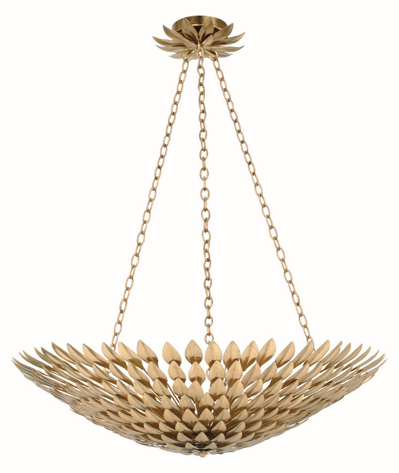 Crystorama 519-GA Broche Eight Light Chandelier Antique Gold Main Image.jpg