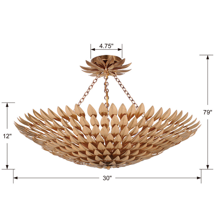 Crystorama 519-GA_CEILING Broche Eight Light Semi Flush Mount Antique Gold Alternate Image.jpg