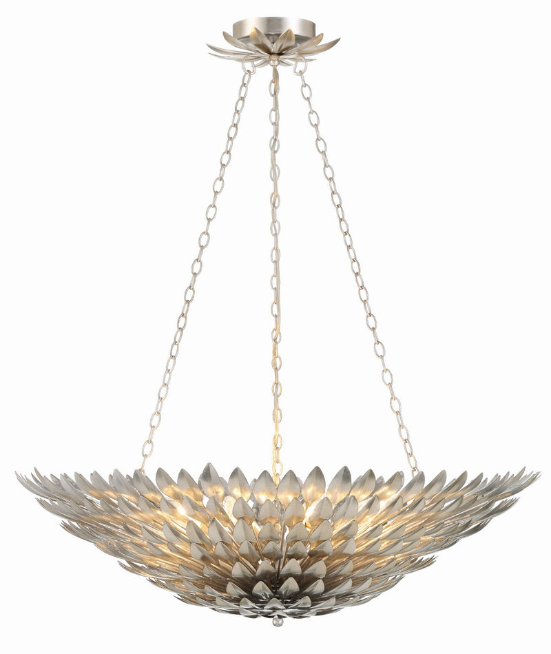 Crystorama 519-SA Broche Eight Light Chandelier Antique Silver Main Image.jpg