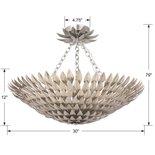 Crystorama 519-SA_CEILING Broche Eight Light Semi Flush Mount Antique Silver Alternate Image.jpg
