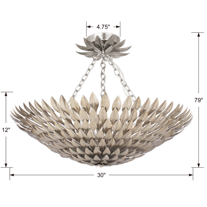 Crystorama 519-SA_CEILING Broche Eight Light Semi Flush Mount Antique Silver Alternate Image.jpg