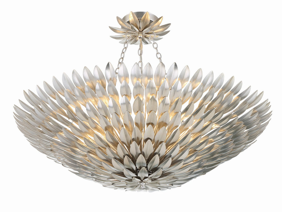 Crystorama 519-SA_CEILING Broche Eight Light Semi Flush Mount Antique Silver Alternate Image 4.jpg