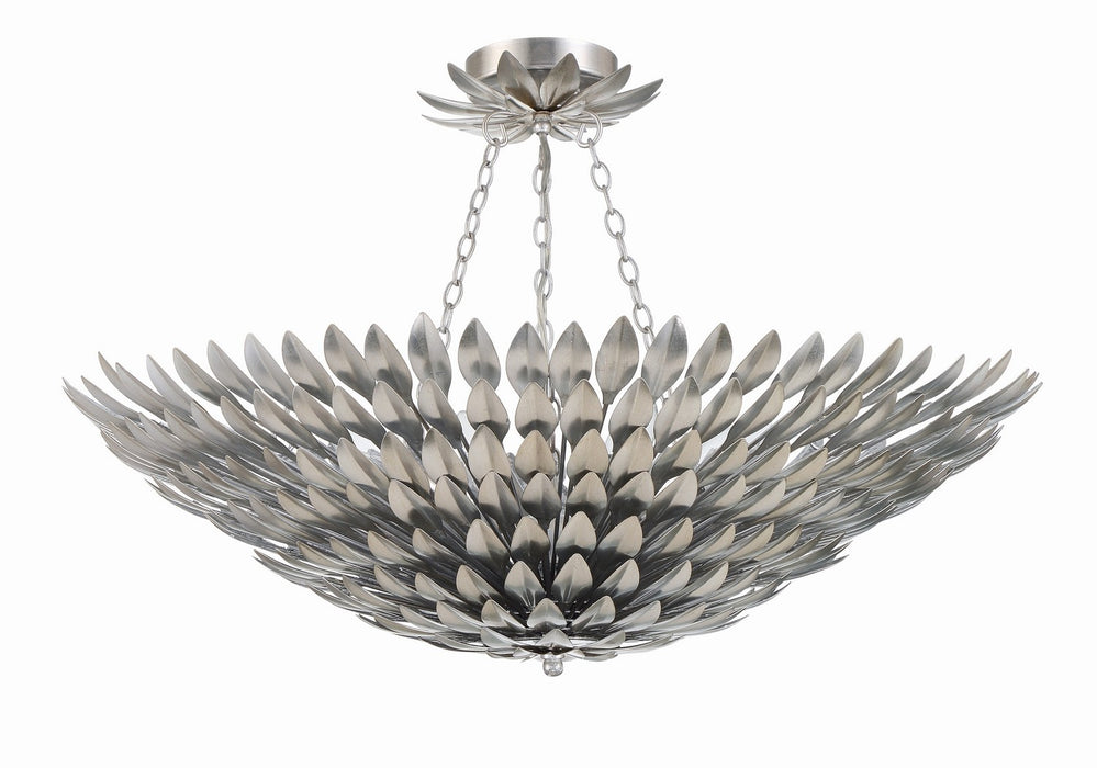 Crystorama 519-SA_CEILING Broche Eight Light Semi Flush Mount Antique Silver Main Image.jpg