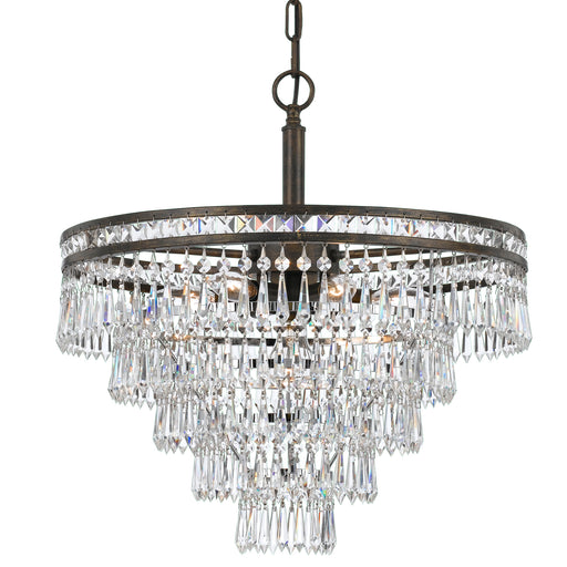 Crystorama 5264-EB-CL-MWP Mercer Seven Light Chandelier English Bronze Main Image.jpg