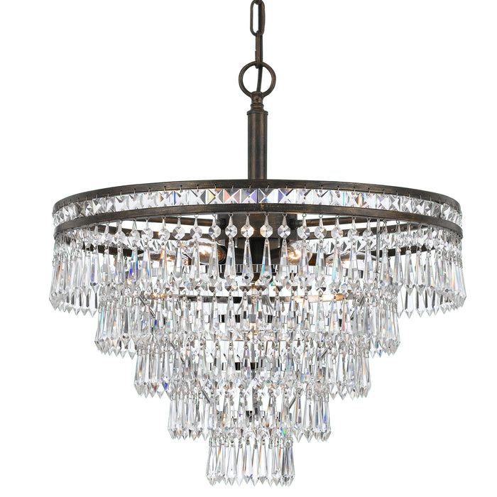 Crystorama 5264-EB-CL-MWP Mercer Seven Light Chandelier English Bronze Main Image.jpg