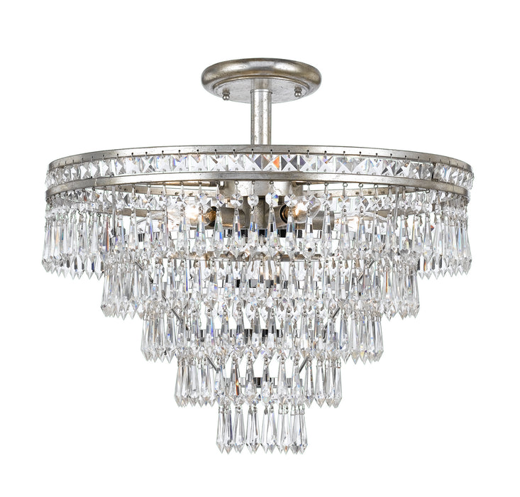 Crystorama 5264-OS-CL-MWP_CEILING Mercer Seven Light Semi Flush Mount Olde Silver Main Image.jpg