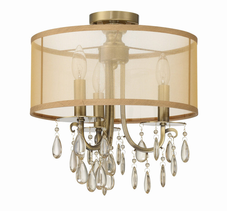 Crystorama 5623-AB_CEILING Hampton Three Light Semi Flush Mount Antique Brass Alternate Image 4.jpg