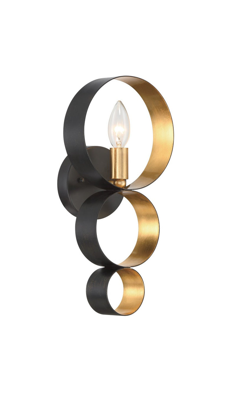 Crystorama 581-EB-GA Luna One Light Wall Sconce English Bronze / Antique Gold Main Image.jpg
