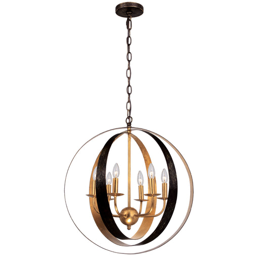 Crystorama 585-EB-GA Luna Six Light Chandelier English Bronze / Antique Gold Alternate Image.jpg
