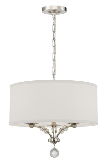 Crystorama 8005-PN Mirage Three Light Mini Chandelier Polished Nickel Main Image.jpg