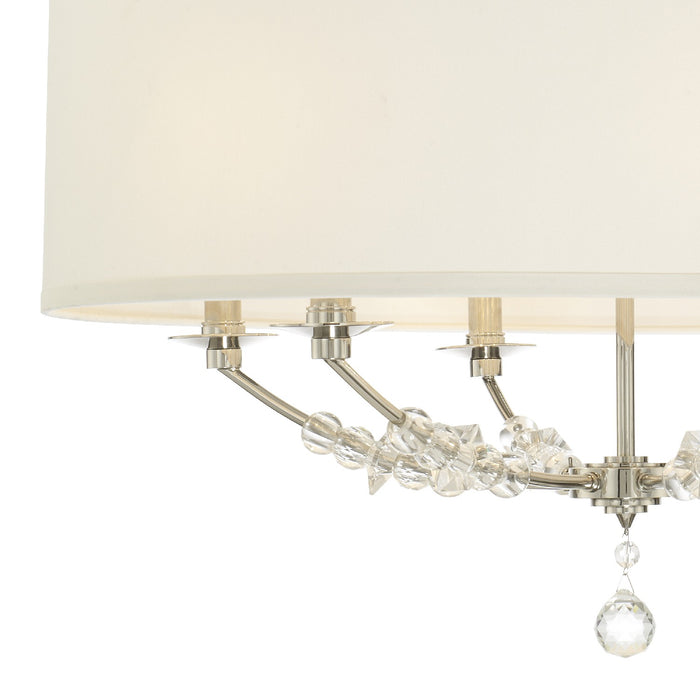 Crystorama 8006-PN Mirage Six Light Chandelier Polished Nickel Alternate Image.jpg