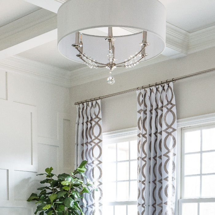 Crystorama 8006-PN Mirage Six Light Chandelier Polished Nickel Alternate Image 2.jpg