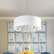 Crystorama 8006-PN Mirage Six Light Chandelier Polished Nickel Alternate Image 4.jpg