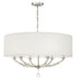 Crystorama 8006-PN Mirage Six Light Chandelier Polished Nickel Main Image.jpg
