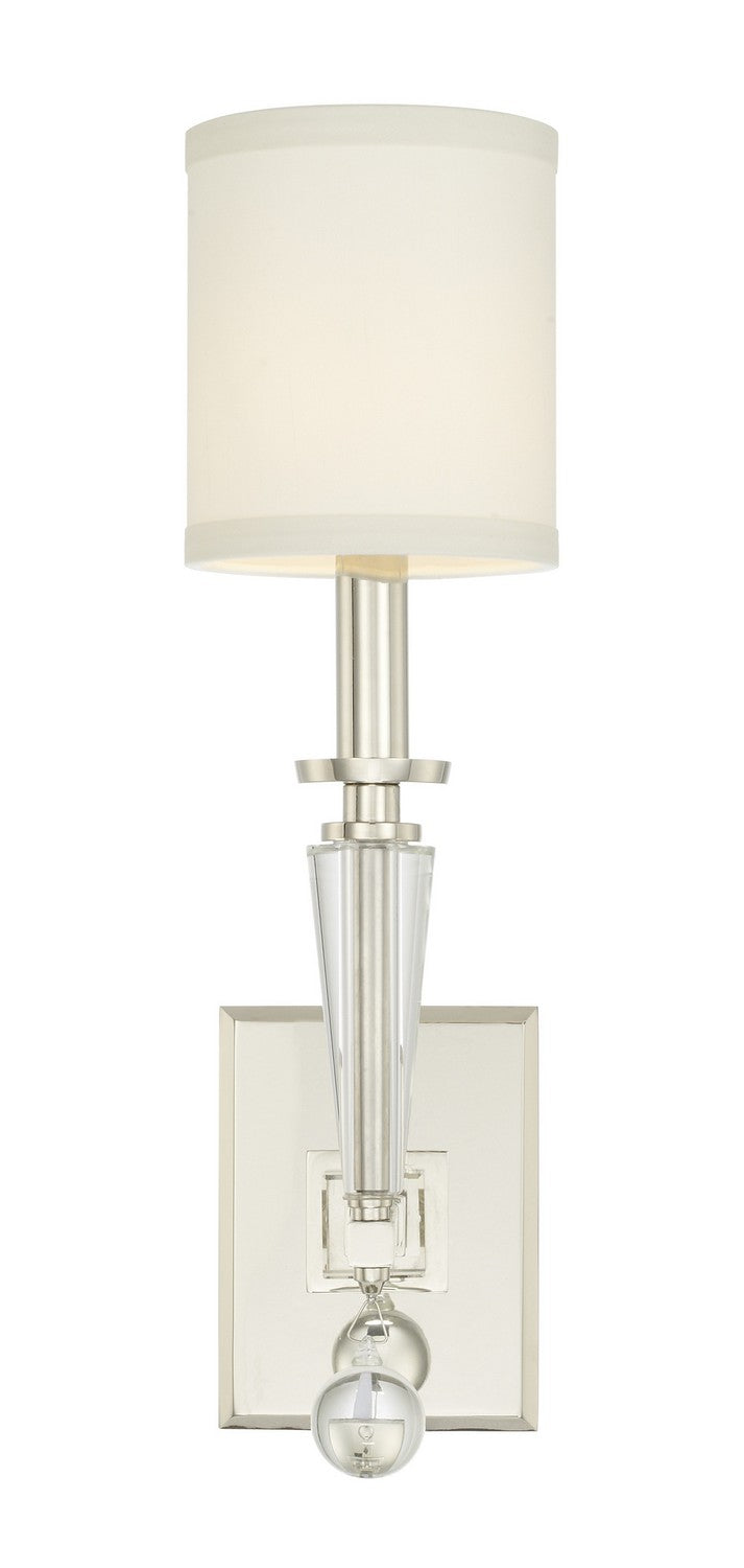 Crystorama 8101-PN Paxton One Light Wall Sconce Polished Nickel Alternate Image 4.jpg