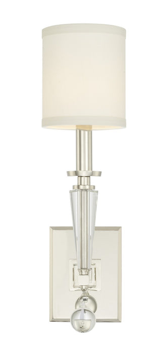 Crystorama 8101-PN Paxton One Light Wall Sconce Polished Nickel Alternate Image 4.jpg
