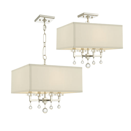 Crystorama 8105-PN Paxton Four Light Chandelier Polished Nickel Alternate Image.jpg