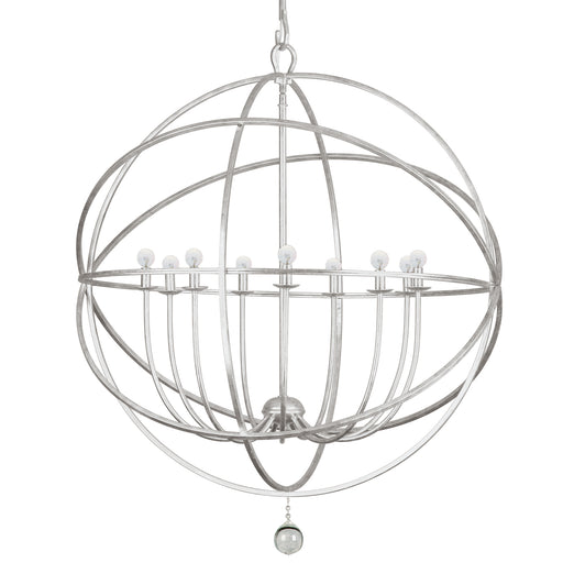 Crystorama 9229-OS Solaris Nine Light Chandelier Olde Silver Alternate Image.jpg