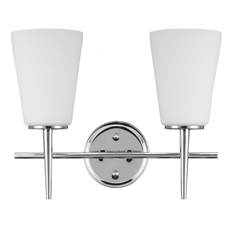 Generation Lighting 4440402-05 Driscoll Two Light Wall / Bath, Chrome Main Image.jpg