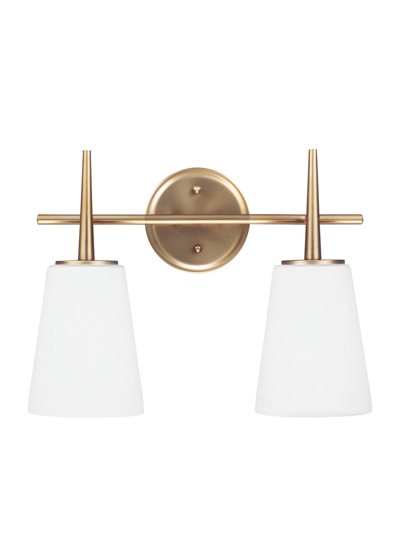 Generation Lighting 4440402-848 Driscoll Two Light Wall / Bath, Satin Brass Alternate Image.jpg