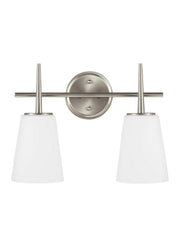 Generation Lighting 4440402-962 Driscoll Two Light Wall / Bath, Brushed Nickel Alternate Image.jpg
