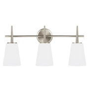 Generation Lighting 4440403-962 Driscoll Three Light Wall / Bath, Brushed Nickel Main Image.jpg