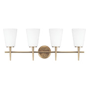 Generation Lighting 4440404-848 Driscoll Four Light Wall / Bath, Satin Brass Main Image.jpg