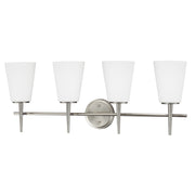 Generation Lighting 4440404-962 Driscoll Four Light Wall / Bath, Brushed Nickel Main Image.jpg