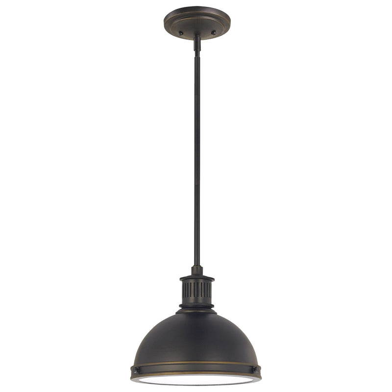 Generation Lighting 65085-715 Pratt Street Metal One Light Pendant, Autumn Bronze Main Image.jpg