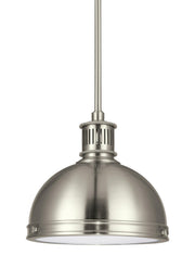 Generation Lighting 65085-962 Pratt Street Metal One Light Pendant, Brushed Nickel Alternate Image.jpg