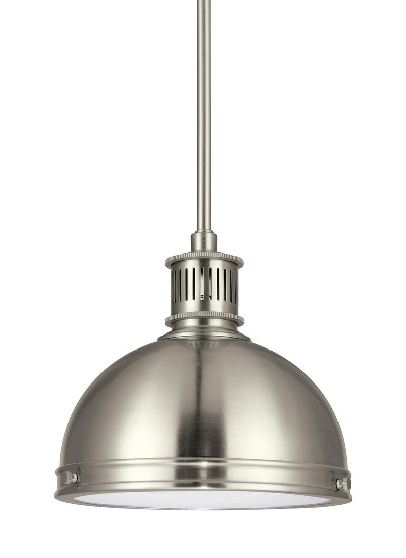 Generation Lighting 65085-962 Pratt Street Metal One Light Pendant, Brushed Nickel Alternate Image.jpg