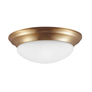 Generation Lighting 75434-848 Nash One Light Flush Mount, Satin Brass Main Image.jpg