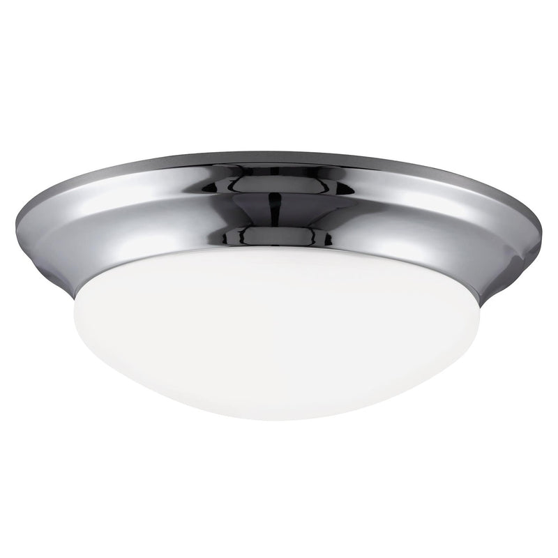 Generation Lighting 75436-05 Nash Three Light Flush Mount, Chrome Main Image.jpg