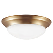 Generation Lighting 75436-848 Nash Three Light Flush Mount, Satin Brass Main Image.jpg