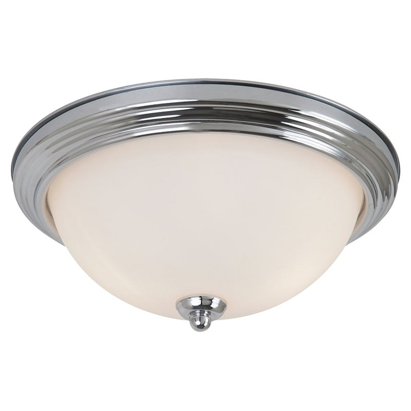Generation Lighting 77063-05 Geary One Light Flush Mount, Chrome Main Image.jpg