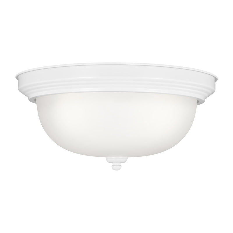 Generation Lighting 77065-15 Geary Three Light Flush Mount, White Main Image.jpg