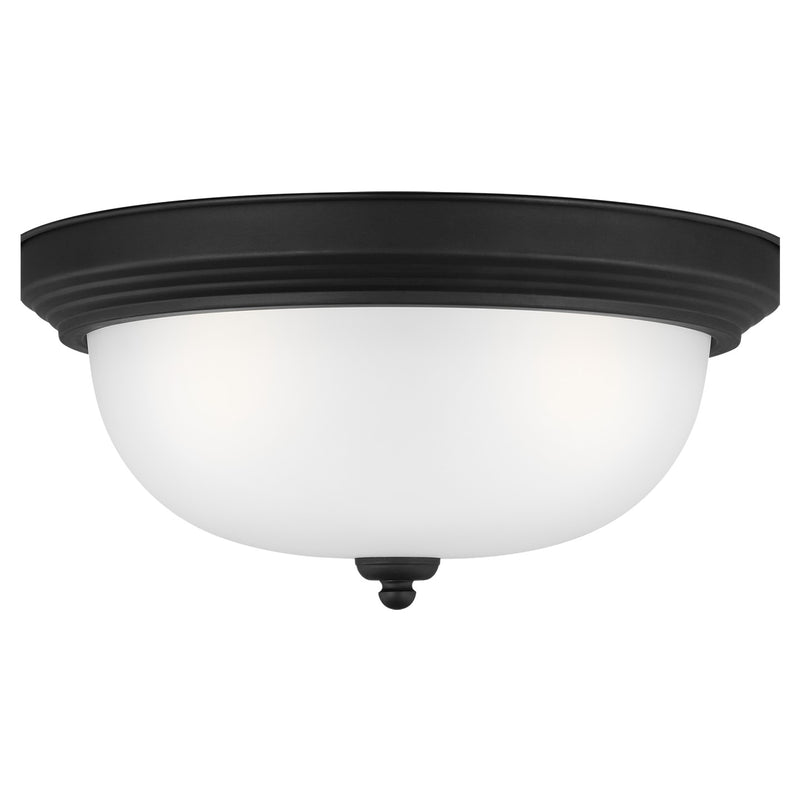 Generation Lighting 77065-112 Geary Three Light Flush Mount, Midnight Black Main Image.jpg