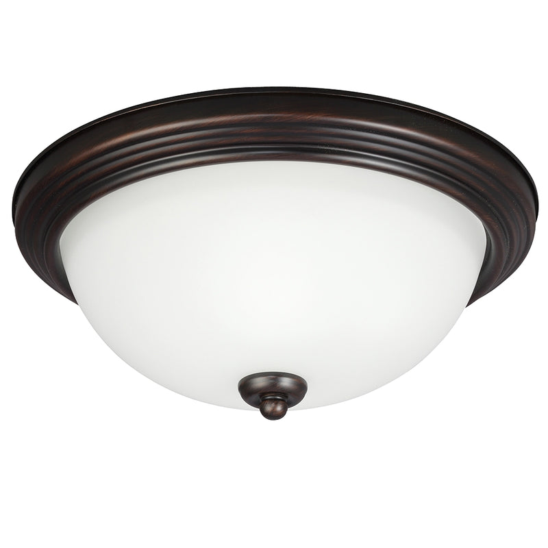 Generation Lighting 77263-710 Geary One Light Flush Mount, Bronze Main Image.jpg
