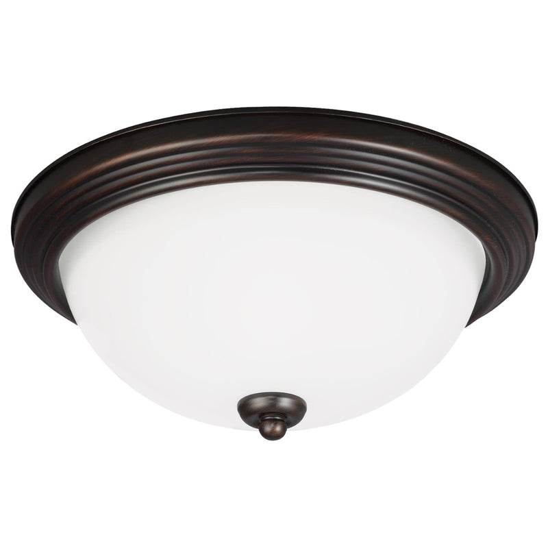 Generation Lighting 77265-710 Geary Three Light Flush Mount, Bronze Main Image.jpg