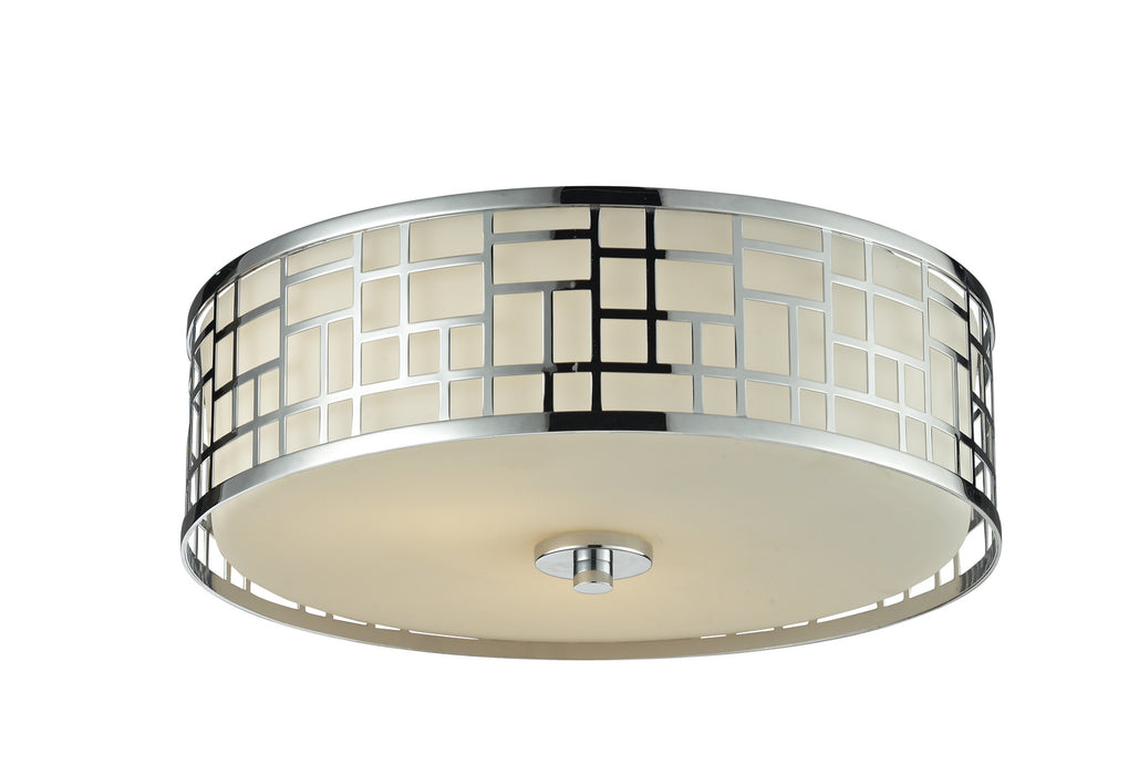 Z-Lite 328F16-CH Elea Three Light Flush Mount, Chrome Main Image.jpg